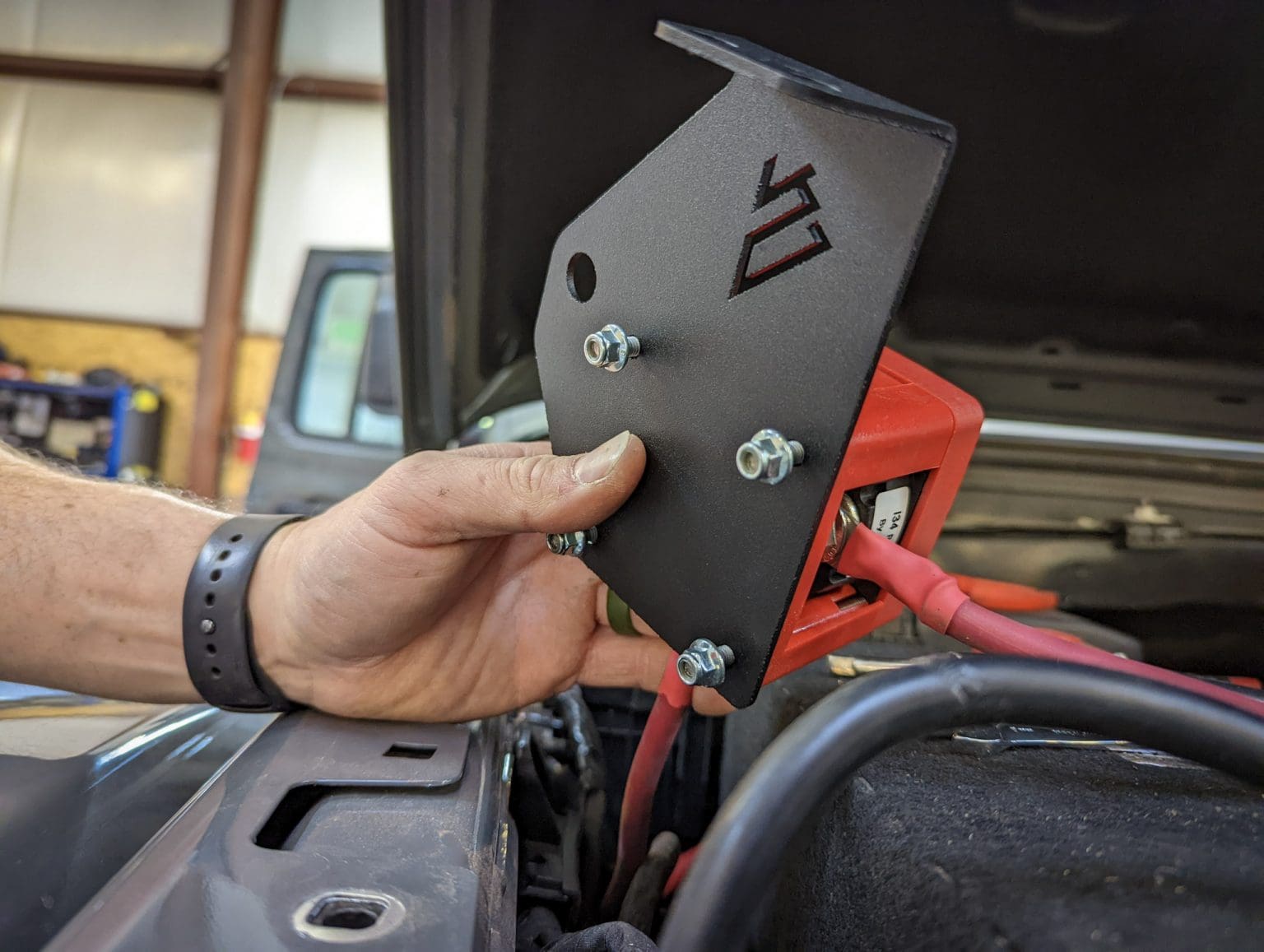 Jeep JL/JT Battery Cutoff Switch Mount American Adventure Lab