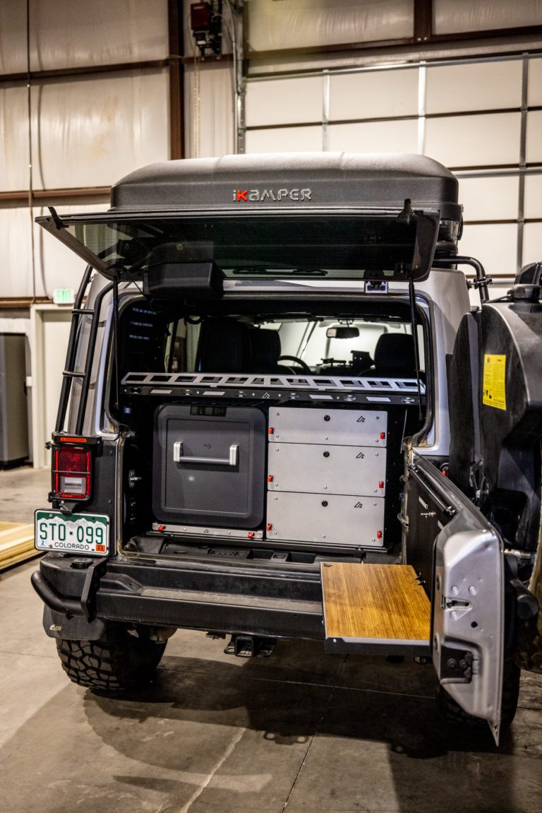 Jeep JKU MASS Cargo Shelf – Adjustable Height – American Adventure Lab