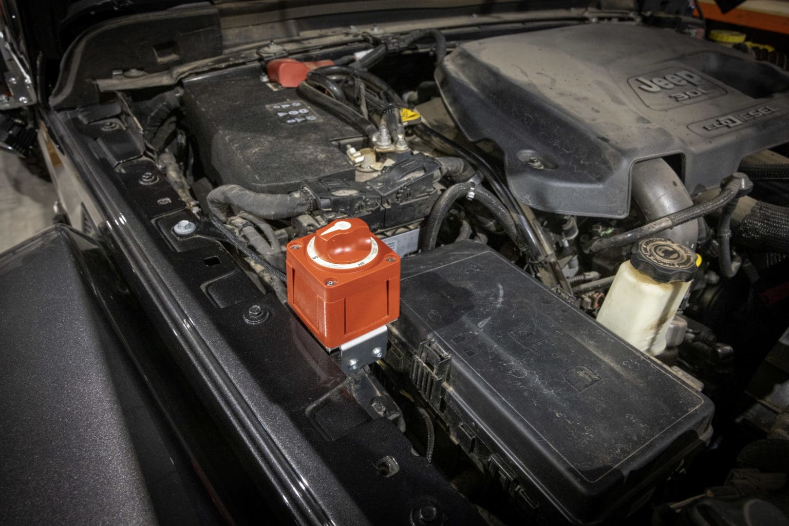 Jeep JL/JT Battery Cutoff Switch Mount American Adventure Lab