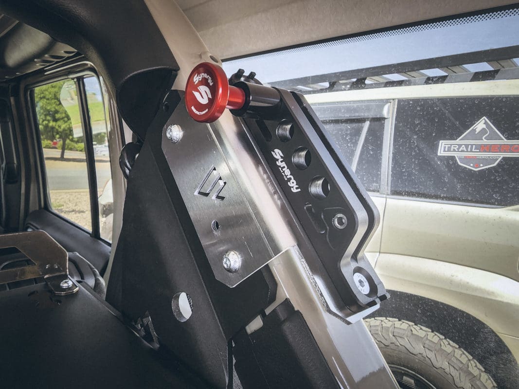 Jeep JLU CPillar Fire Extinguisher Bracket American Adventure Lab