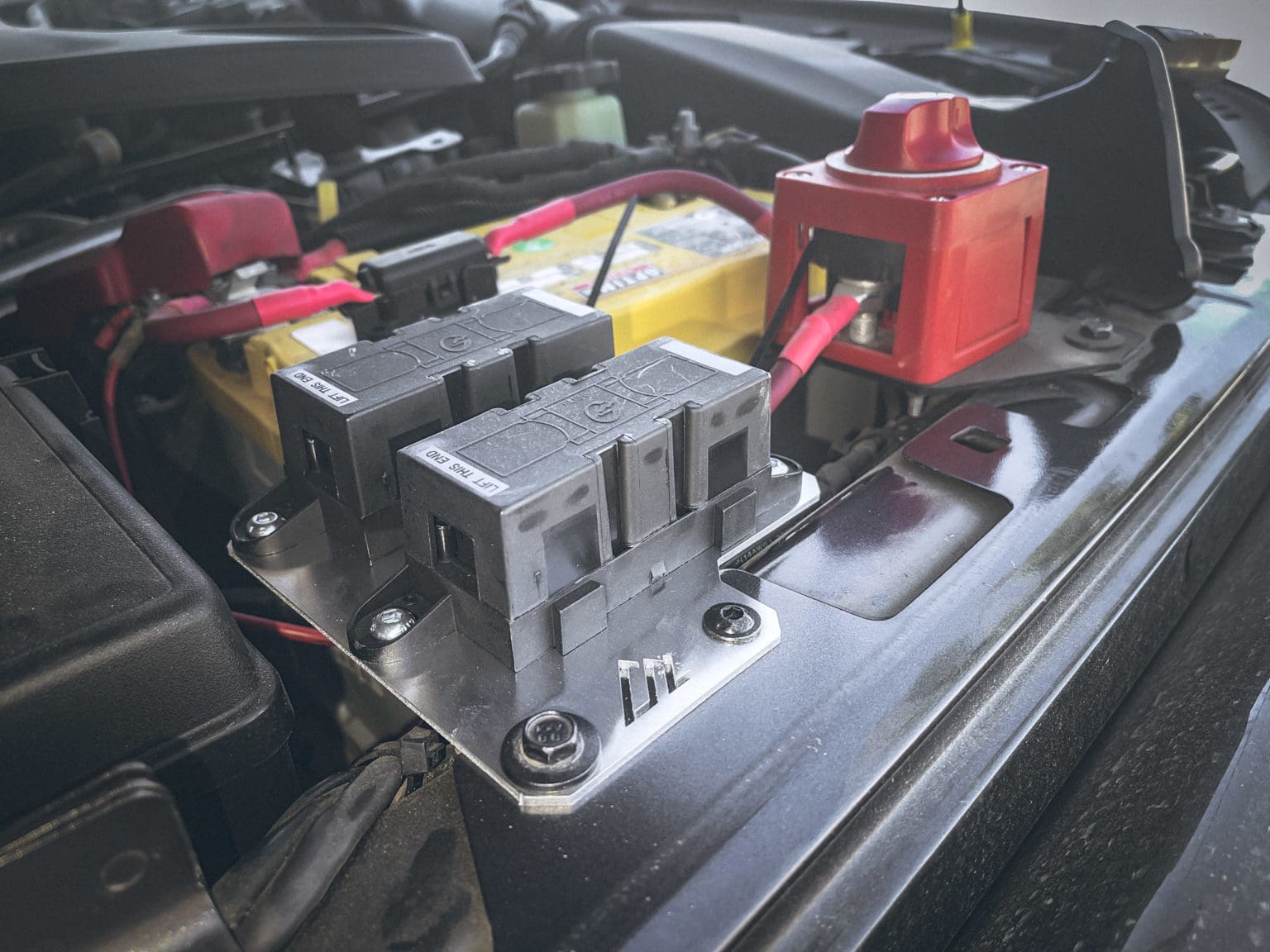 Jeep JL (Gas) Cowl Dual Maxi Fuse Mount Kit American Adventure Lab