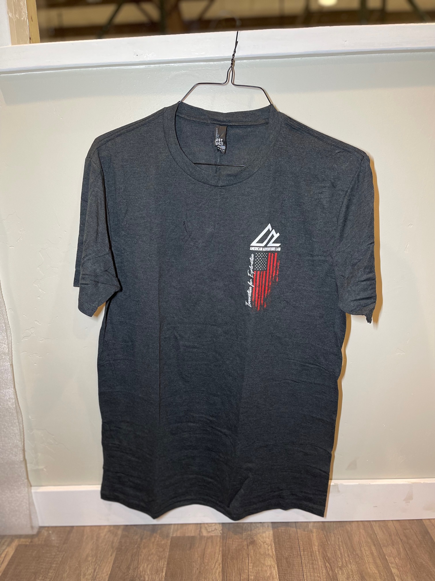 Tri-Blend Logo T-Shirt (Black Heather) - American Adventure Lab