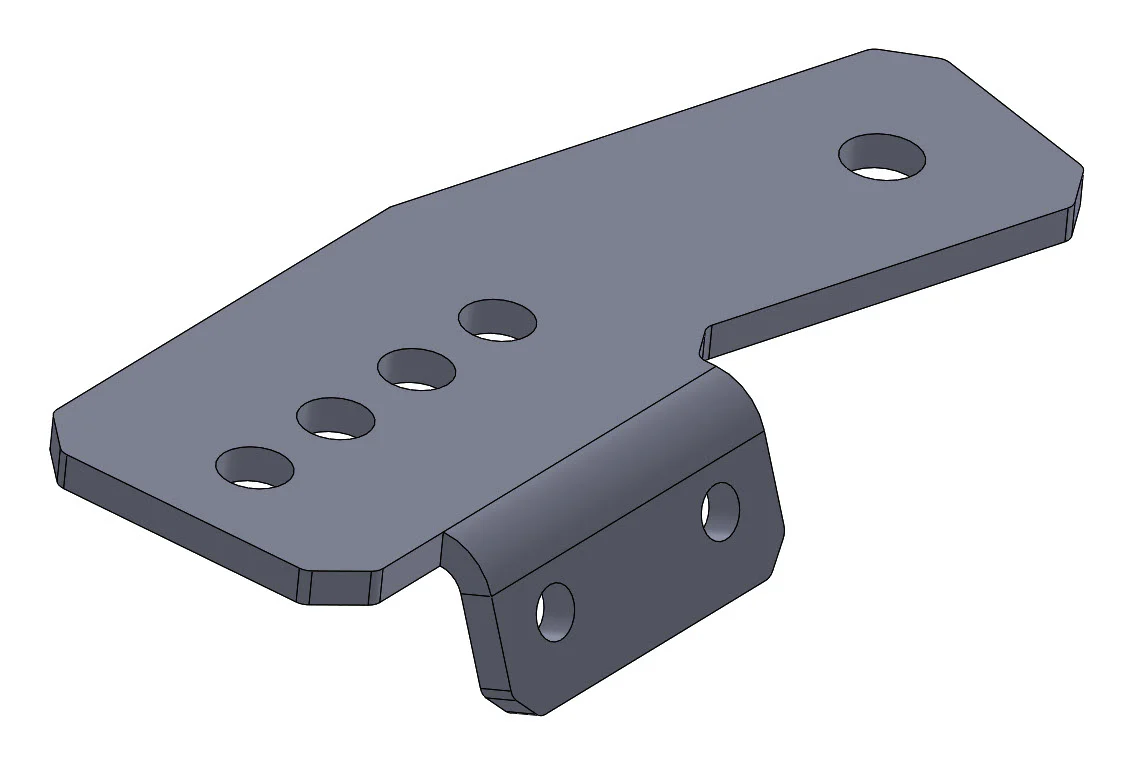 Ford Ranger A-Pillar Light Bracket with Comms Antenna Mount