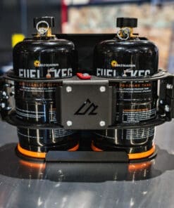 Dual 1LB Propane Kit - Mount + Cylinders - American Adventure Lab